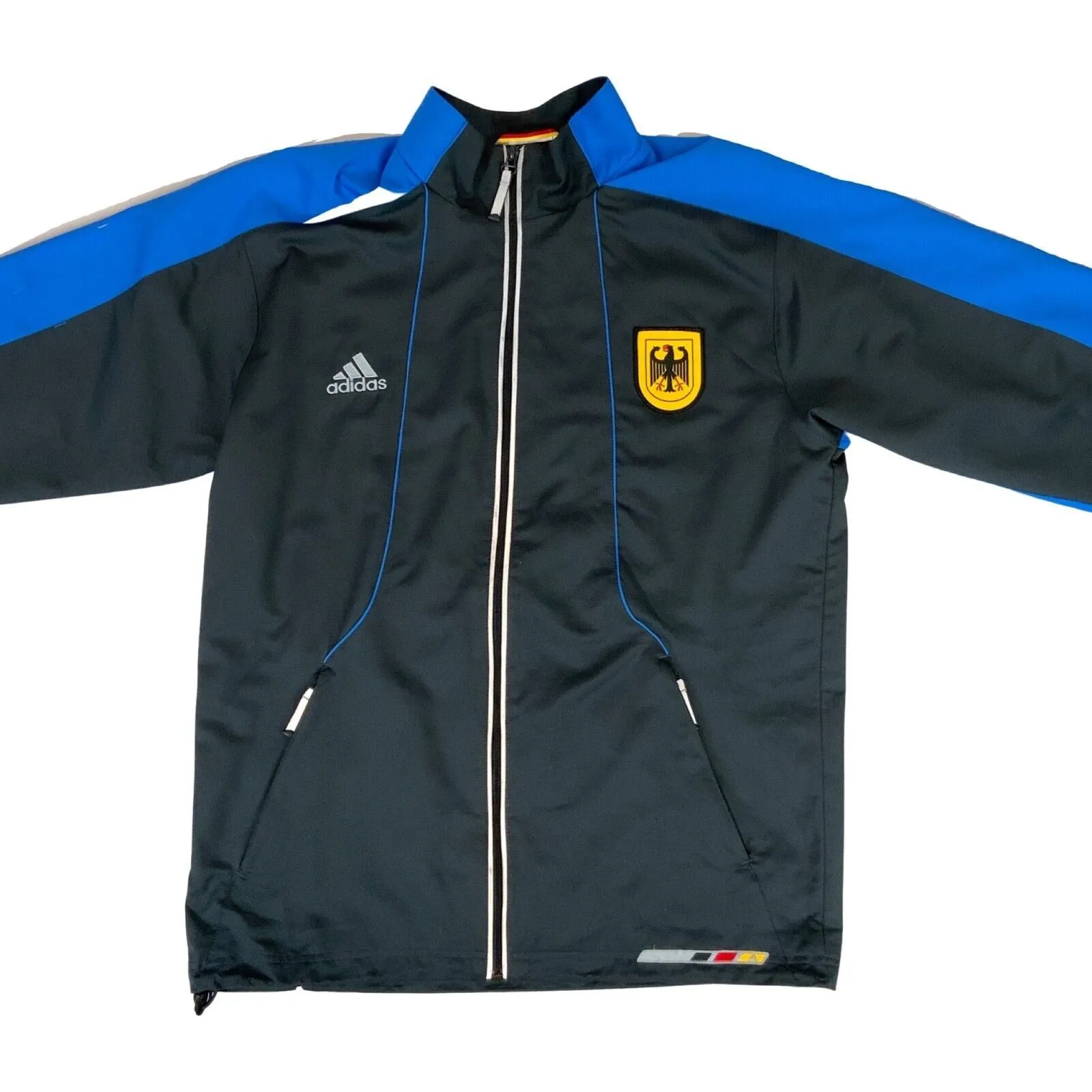 2013 Grey & Blue Adidas Germany/Deutschland Track Jacket Large