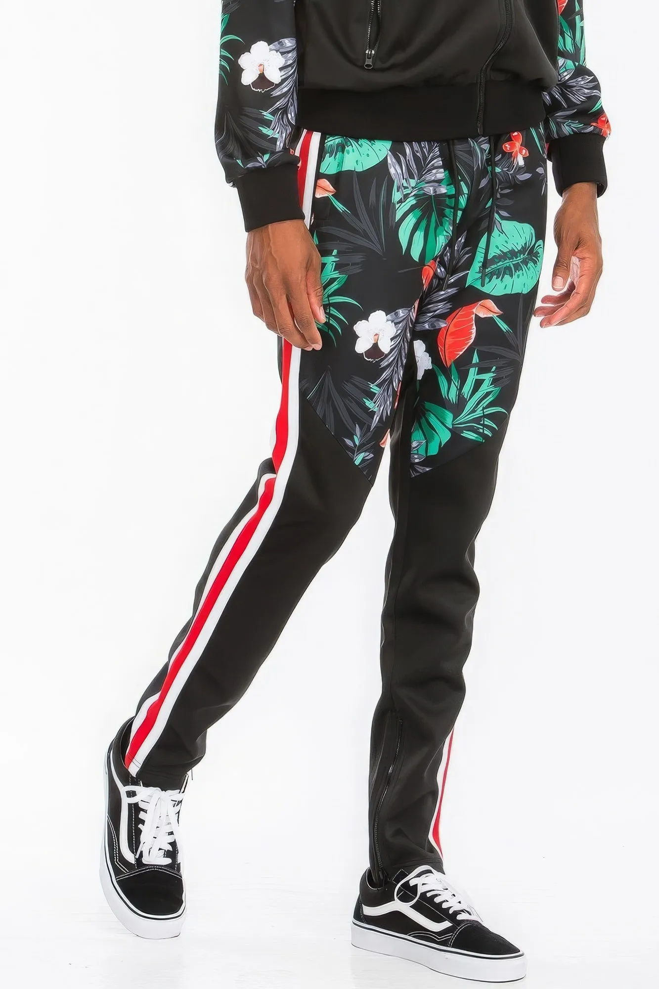 3 Bars Tropical Polyester Tracksuit