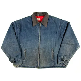 70s Big Mac Zip Up Denim Jacket- XXL