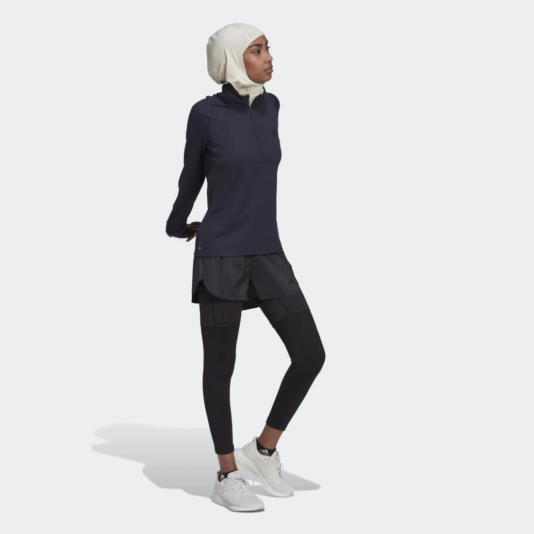 adidas Run Fast Half-Zip Long Sleeve Women's Sweatshirt