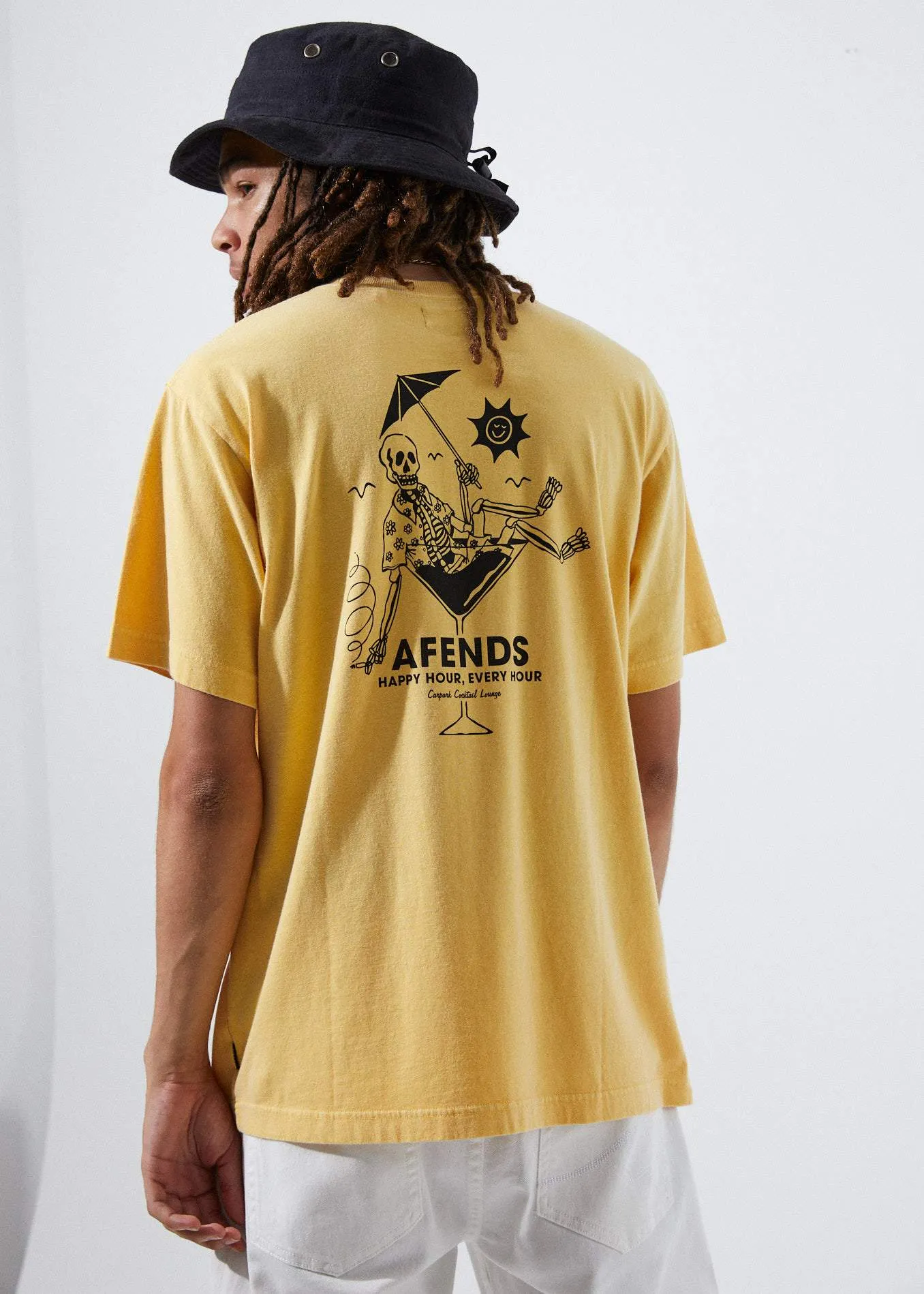 Afends Mens Happy Hour - Retro Fit Tee