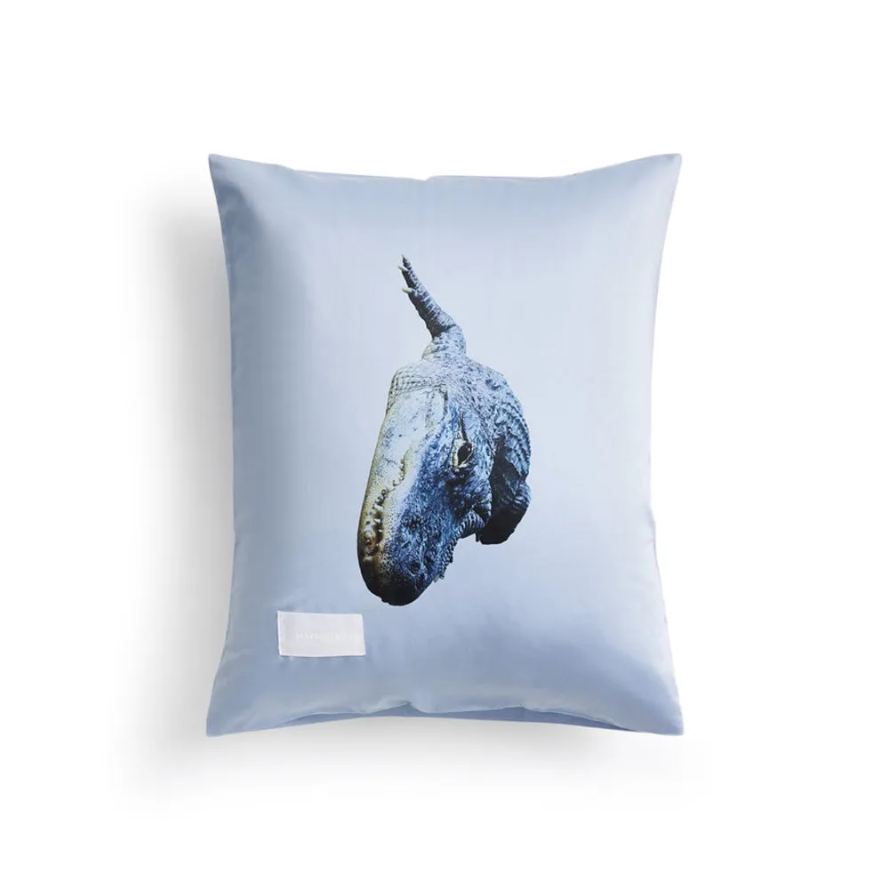 Alligator Pure Sateen Pillow Case (Haze Blue)