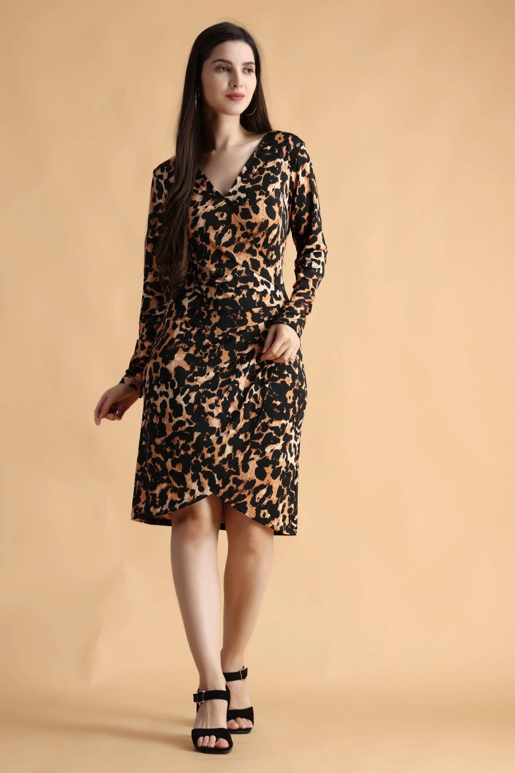 Animal Printed Bodycon Dress