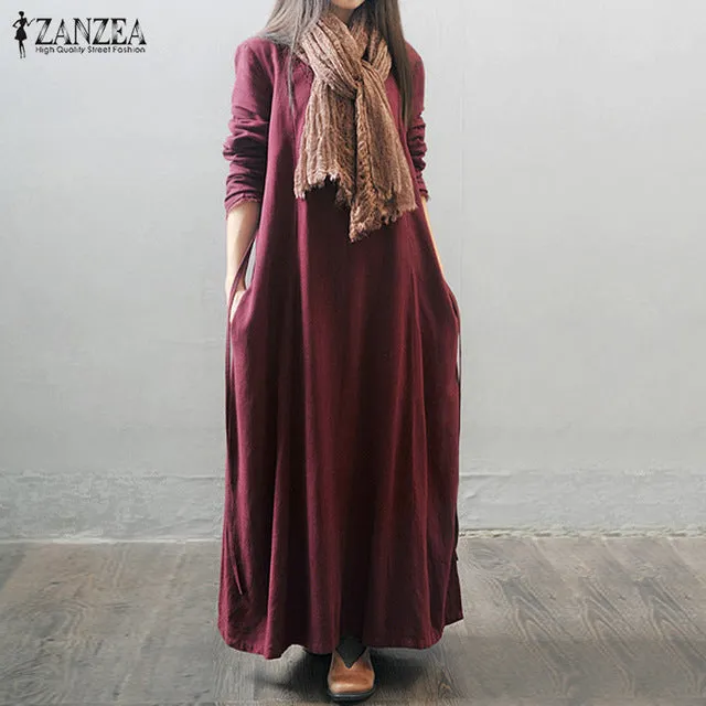 Autumn Dress 2019 Women Maxi Long Dress