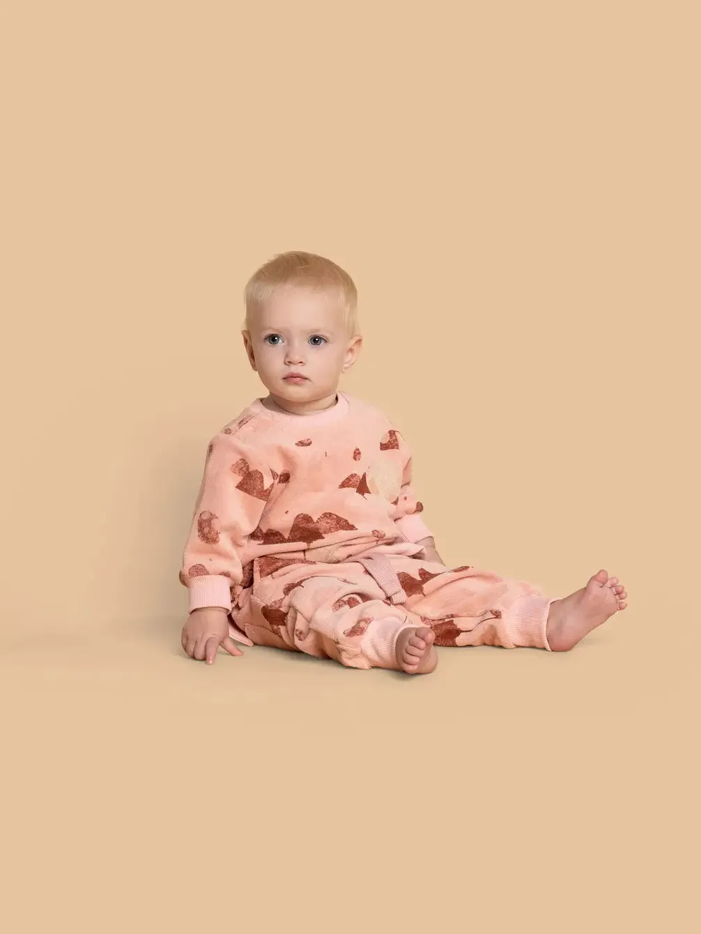 Baby Terry Joggers - Peach