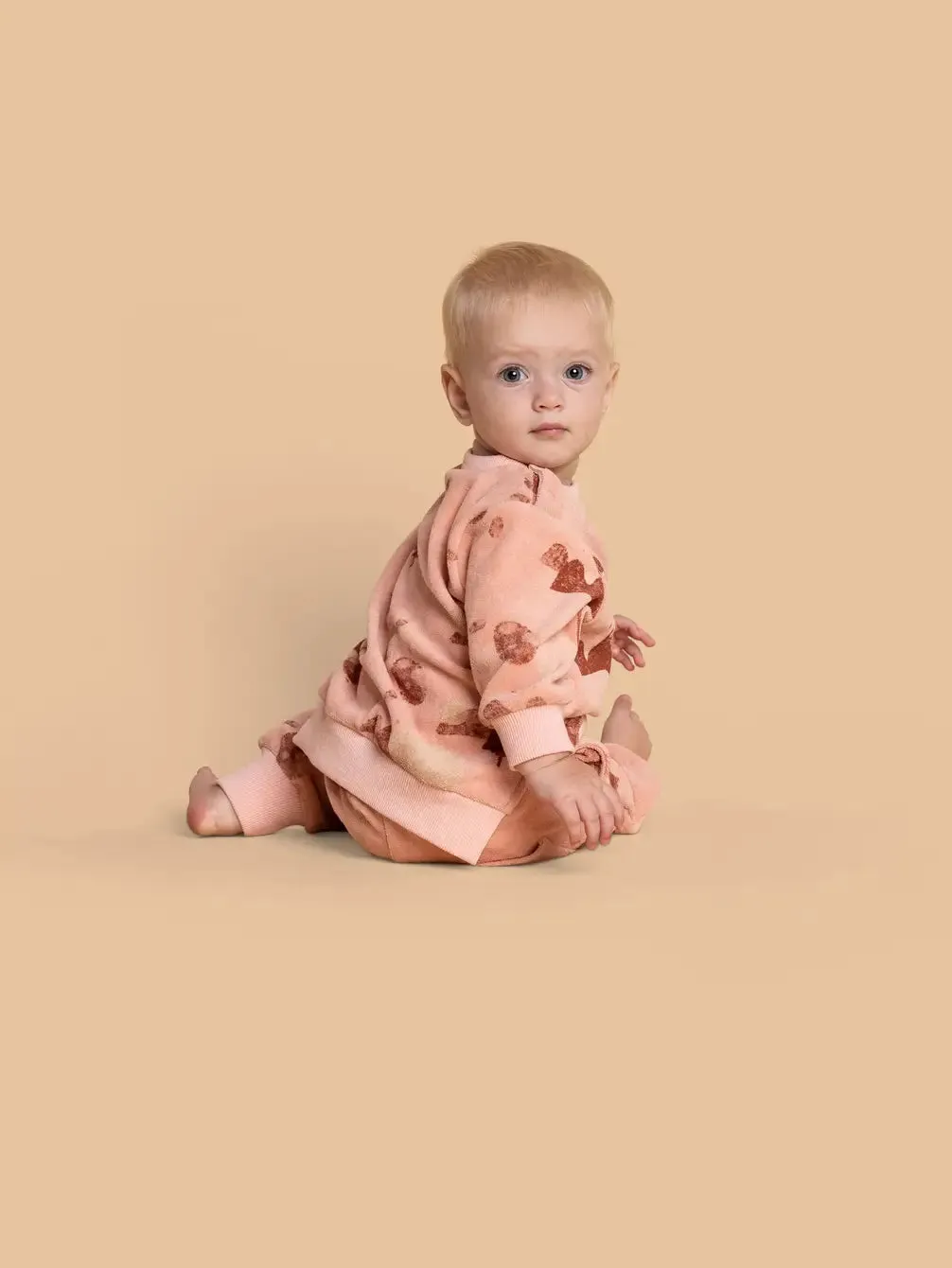 Baby Terry Joggers - Peach