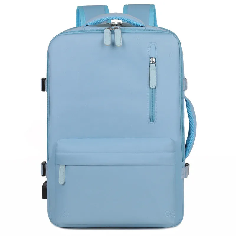 Backpack Women's Short-Distance Travel Bag Business Trip Large Capacity Schoolbag High Sense Men's Expansion Computer Backpack