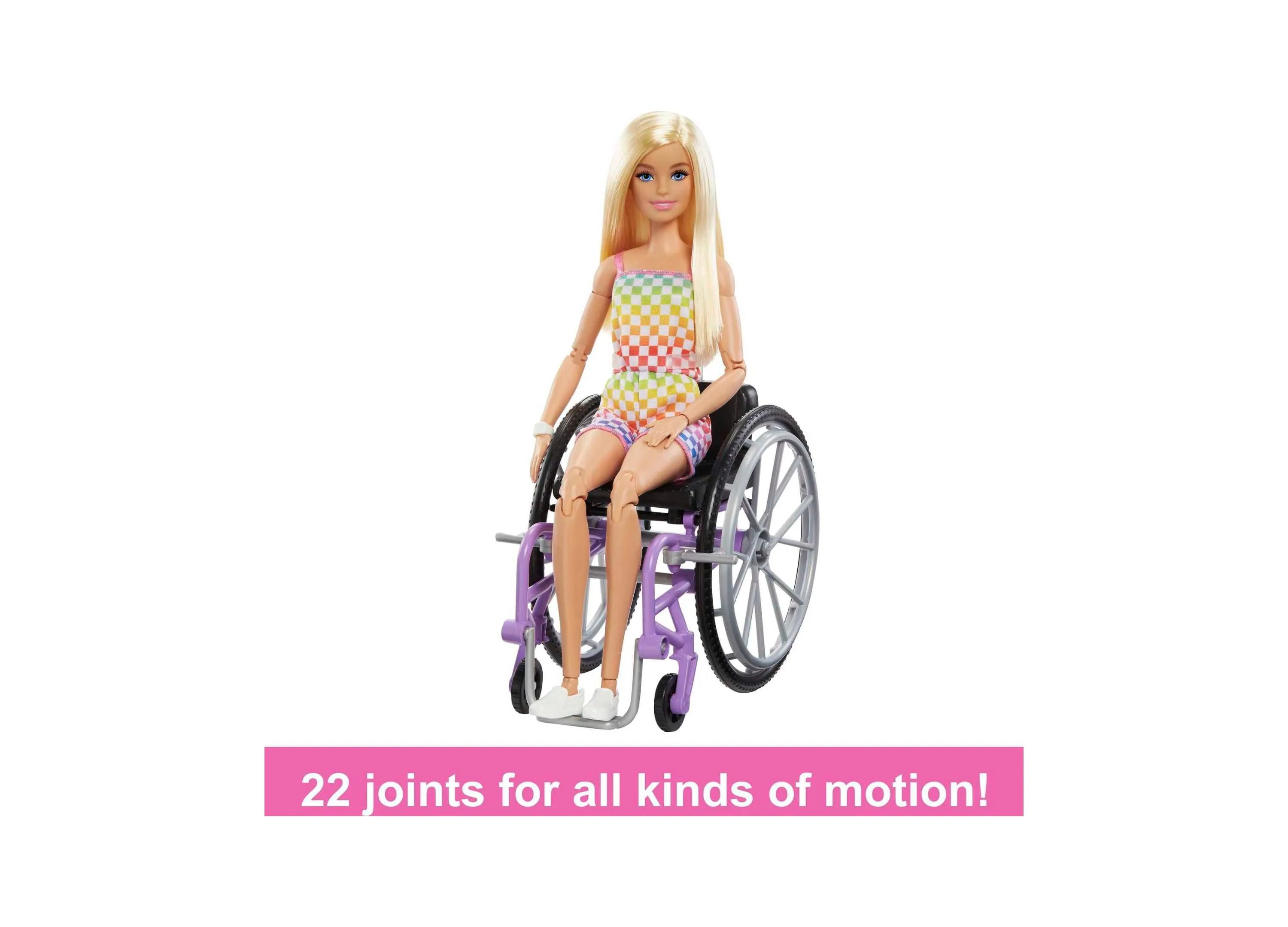 Barbie Fashionistas Doll with Wheelchair, Ramp, and Blonde Hair - Blue Eyes