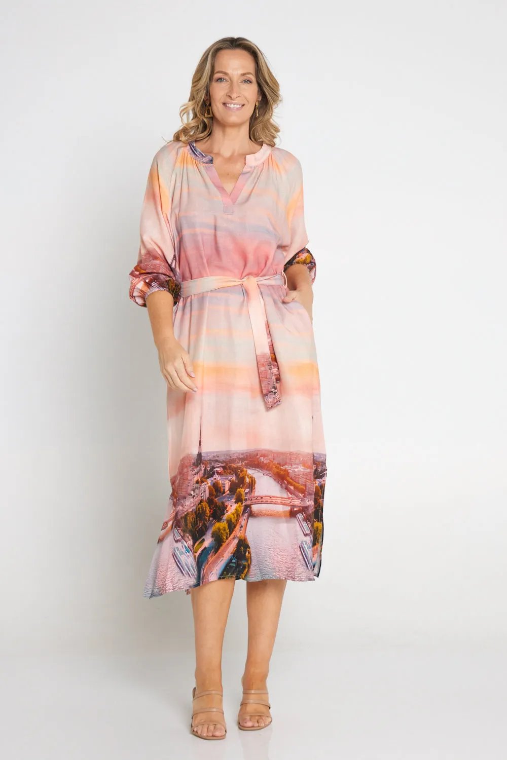 Belita Linen Dress - La Vie en Rose