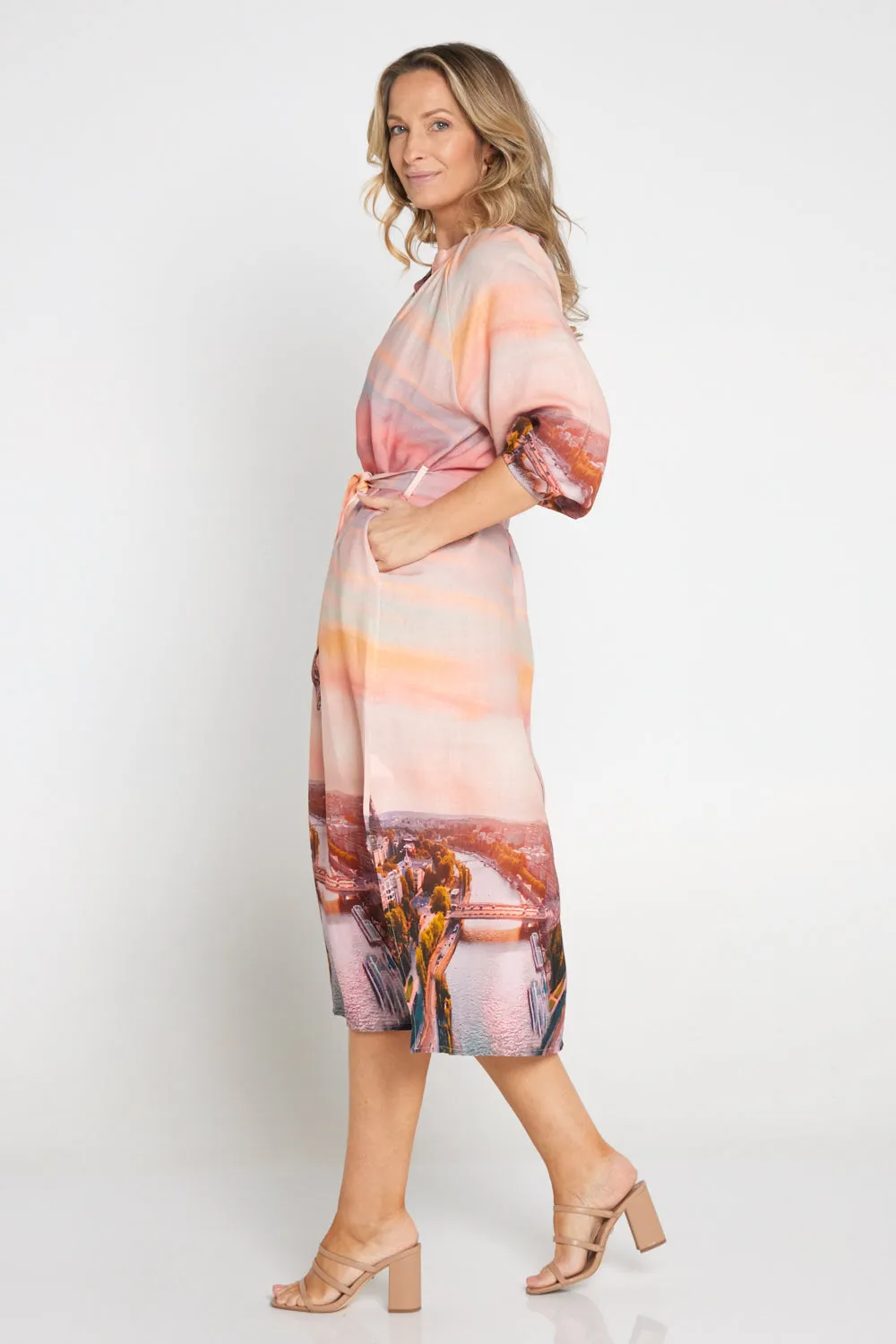 Belita Linen Dress - La Vie en Rose