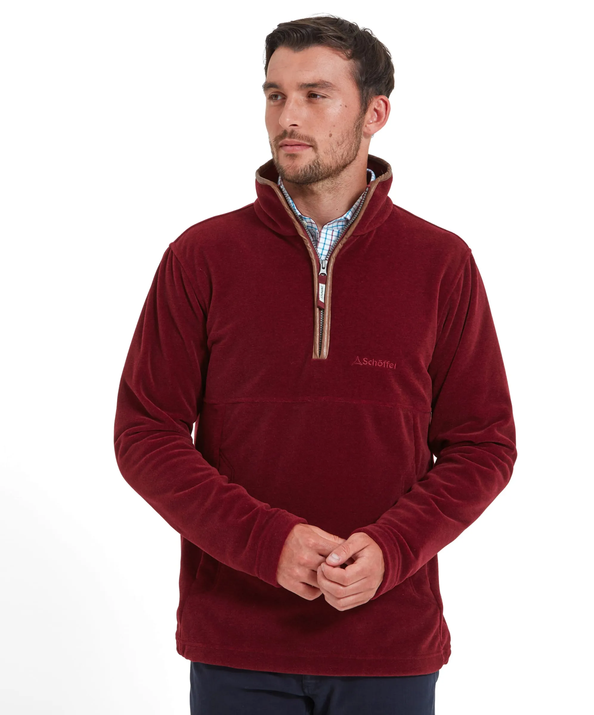 Berkeley Quarter Zip Fleece - Claret