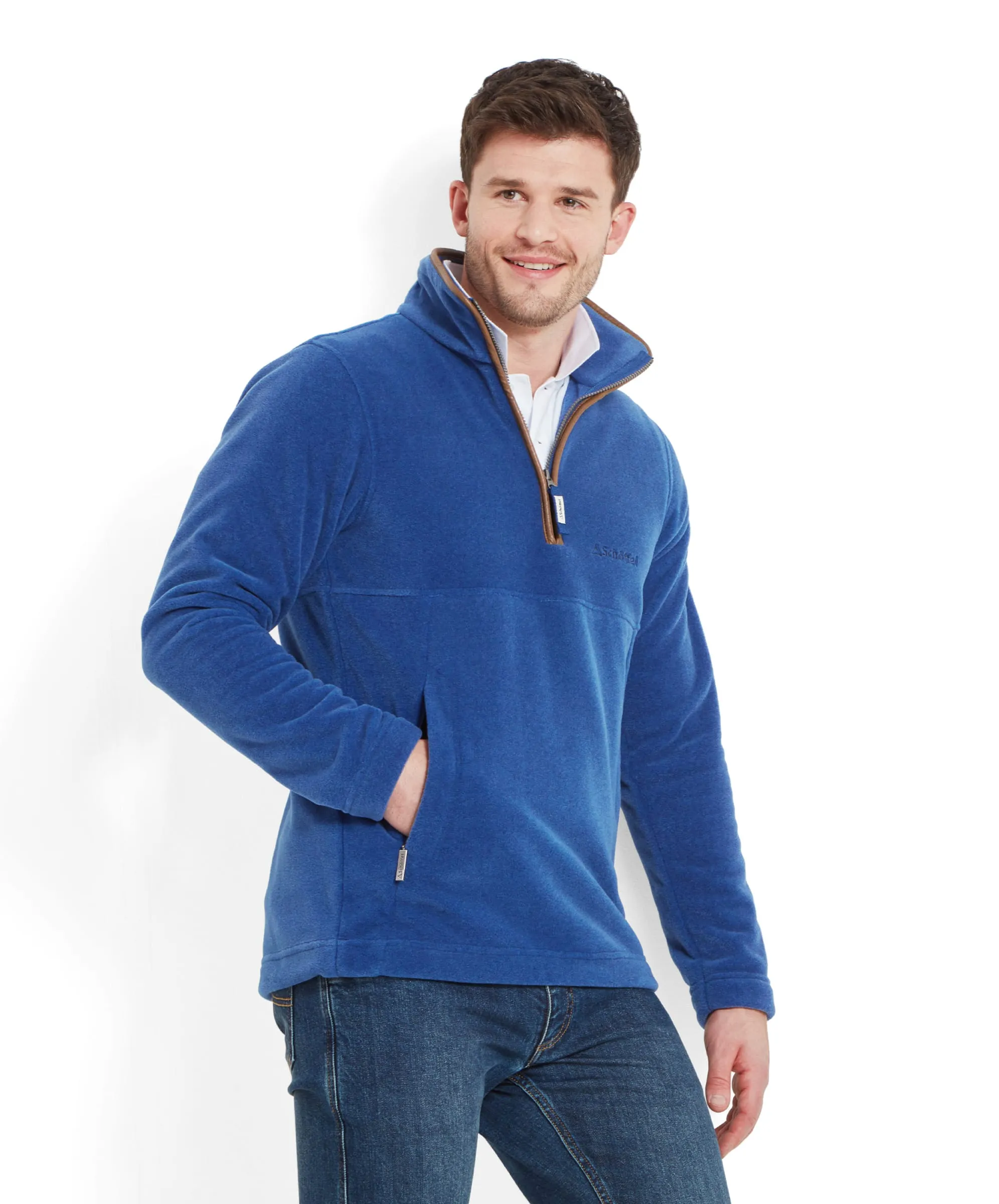 Berkeley Quarter Zip Fleece - Cobalt Blue