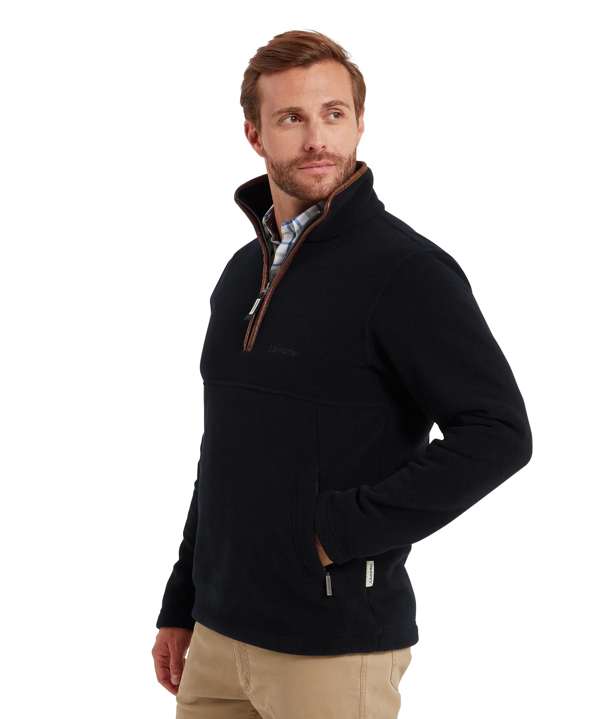 Berkeley Quarter Zip Fleece - Navy