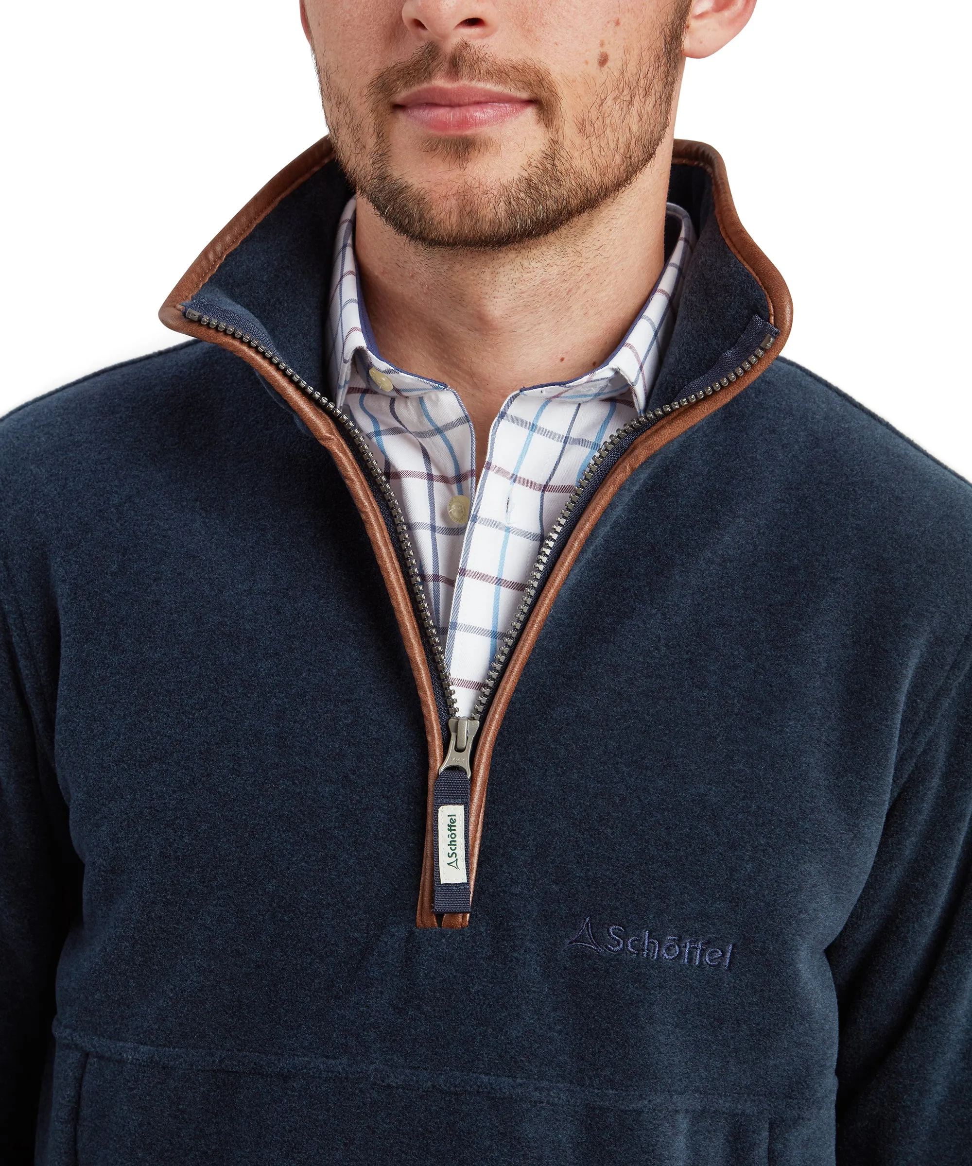 Berkeley Quarter Zip Fleece - Petrol Blue