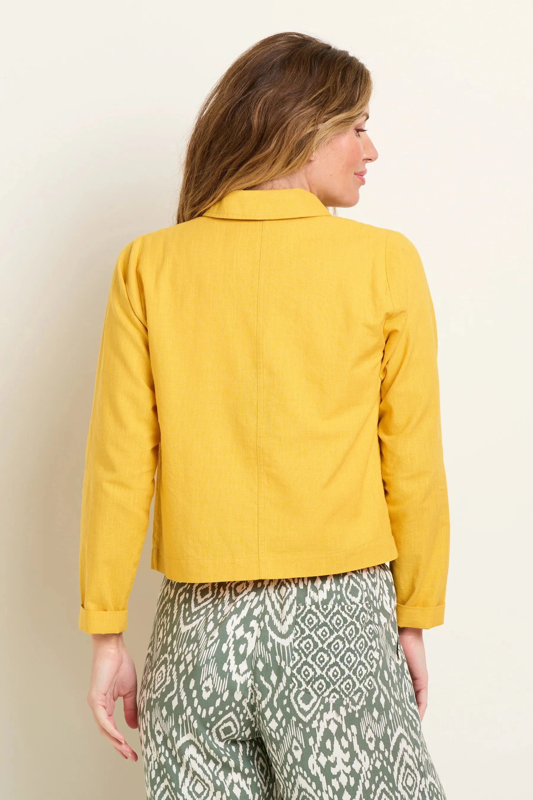 Brakeburn - Mustard Linen Casual Jacket