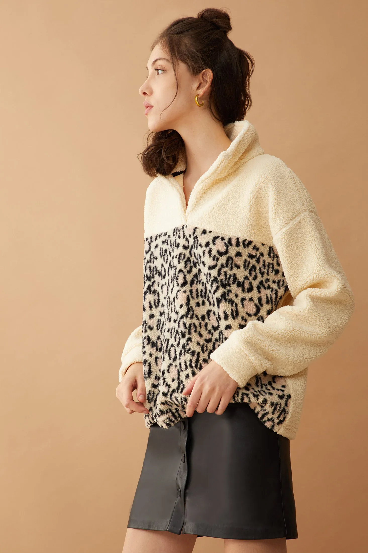 Bristol Animal Print Fleece Jacket