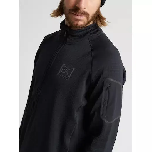 Burton Men's [ak] Helium Power Grid Half-Zip Fleece Black