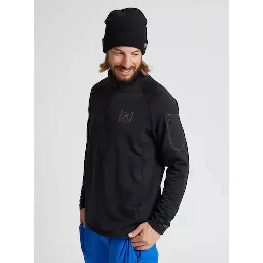 Burton Men's [ak] Helium Power Grid Half-Zip Fleece Black