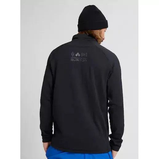 Burton Men's [ak] Helium Power Grid Half-Zip Fleece Black