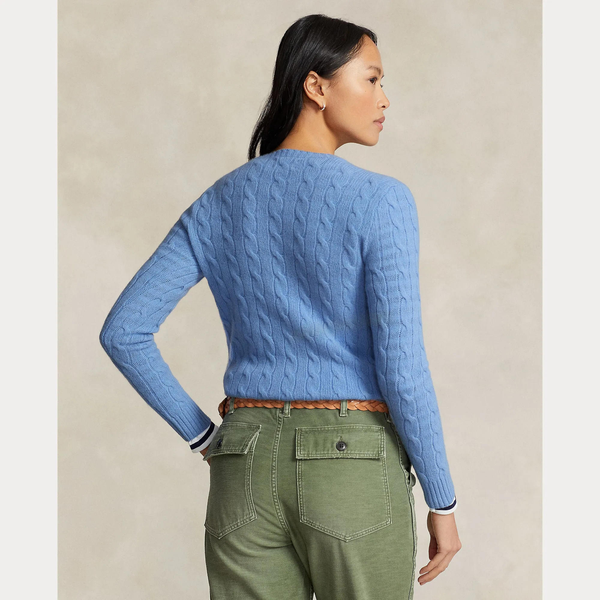 CABLE-KNIT SWEATER