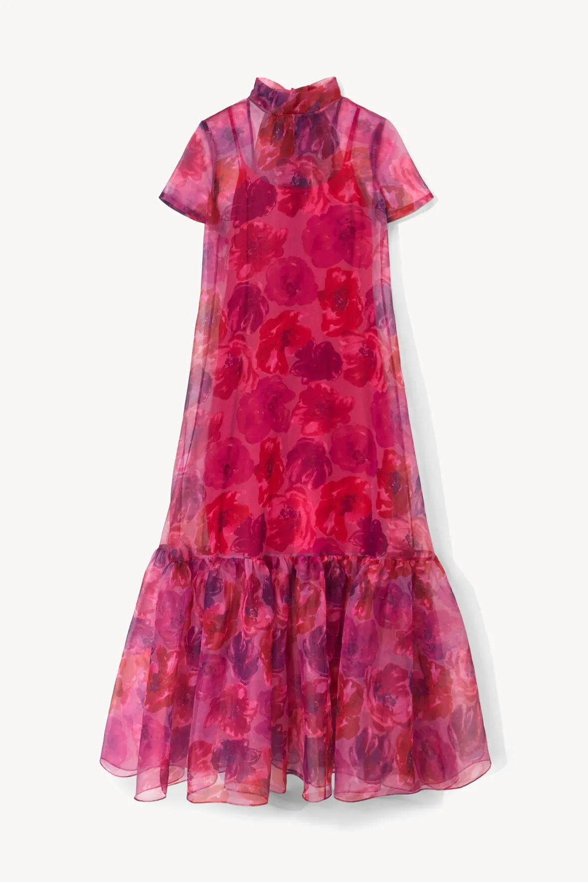 CALLUNA DRESS | MAGENTA PAINTED FLORAL