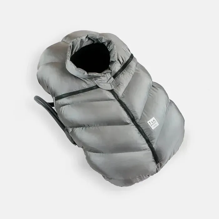 Car Seat Cocoon & Warmmuffs 212 - Metallic Silver