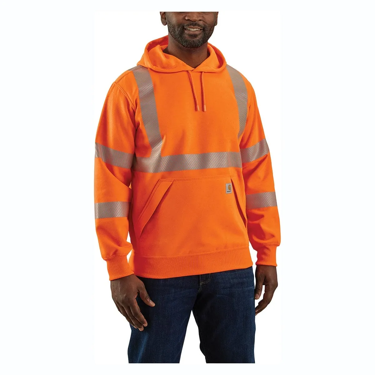 Carhartt ANSI Class 3 Loose Fit Midweight Hooded Hi-Vis Sweatshirt