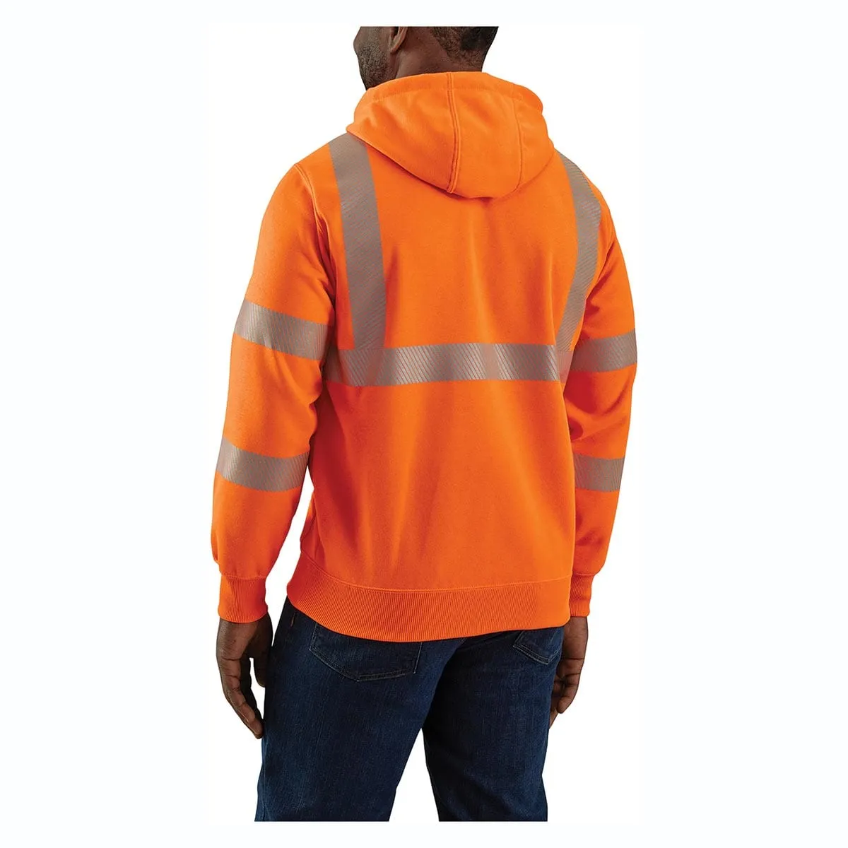 Carhartt ANSI Class 3 Loose Fit Midweight Hooded Hi-Vis Sweatshirt