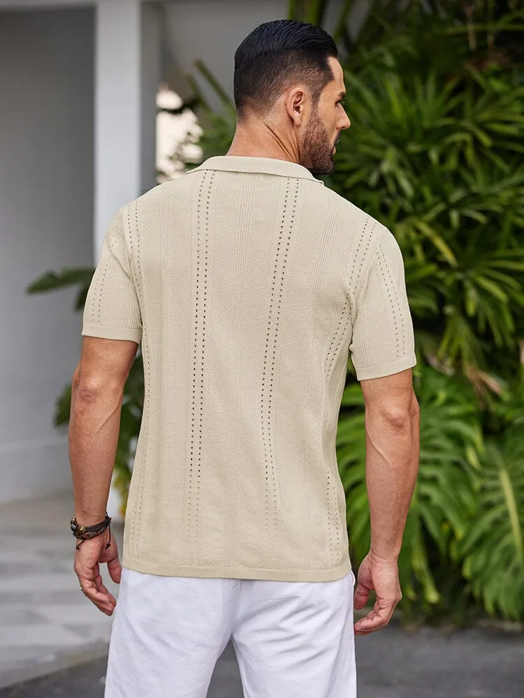 Casual Breathable Knit Beach Shirt (US Only)