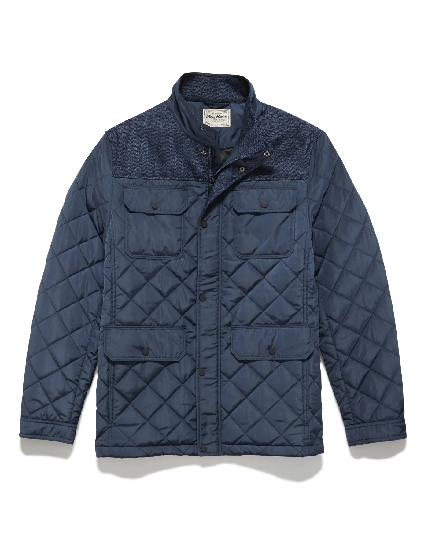 COLBY MIXED MEDIA QUILTED JACKET