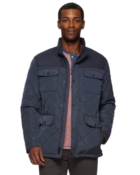 COLBY MIXED MEDIA QUILTED JACKET