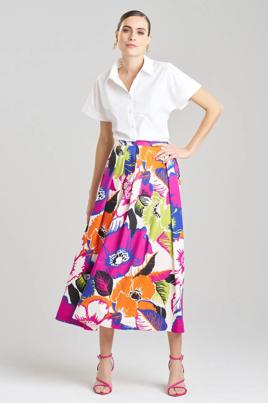 Cote D'Azur Cotton Chino Maxi Skirt