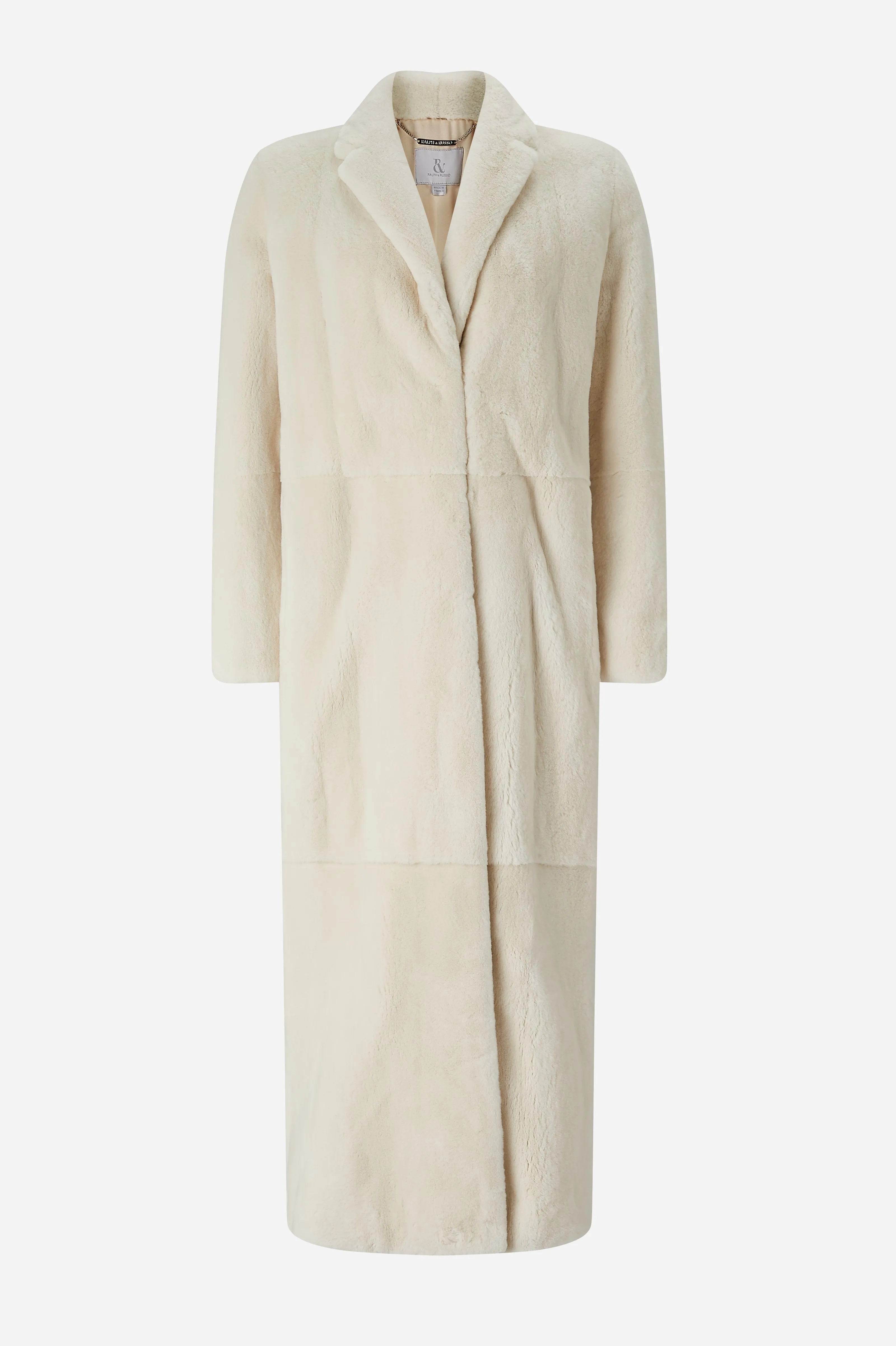 Cream Mink Fur Robe Coat