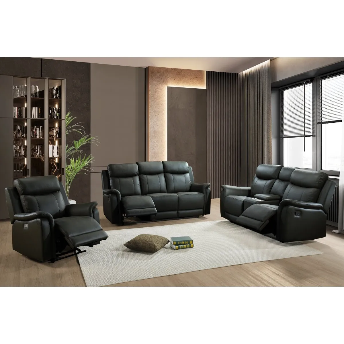 Cyrus Black Power Glider Recliner