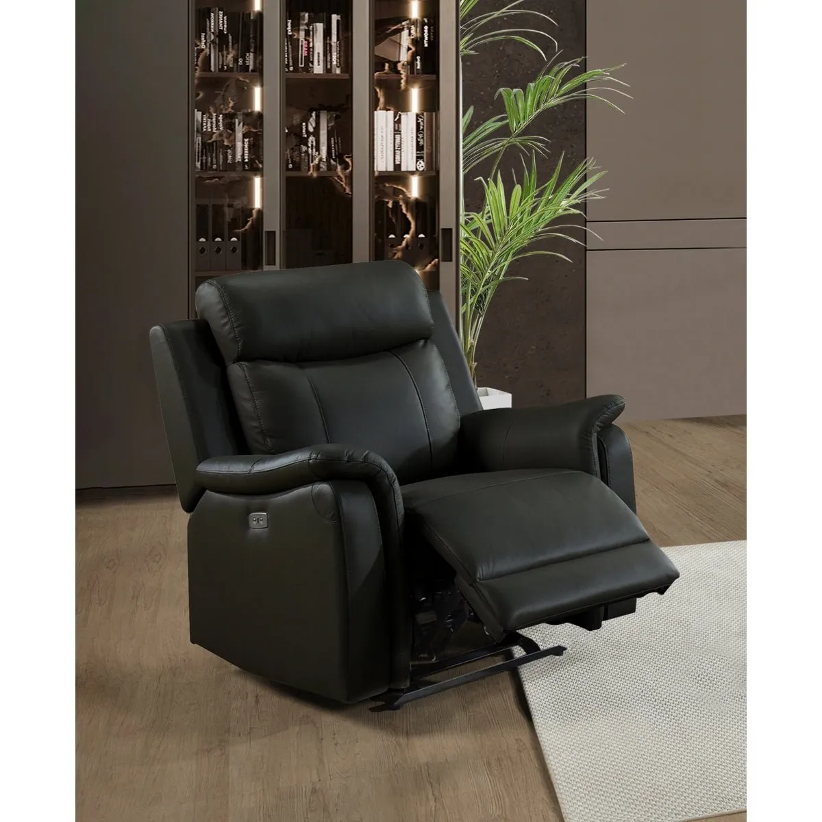 Cyrus Black Power Glider Recliner