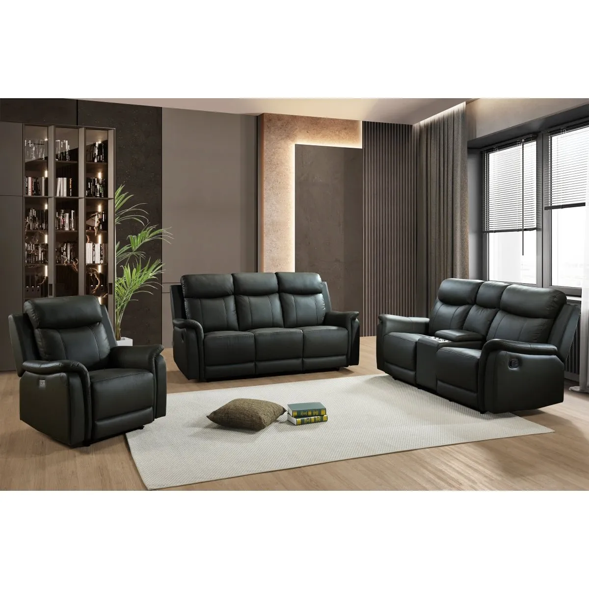 Cyrus Black Power Glider Recliner