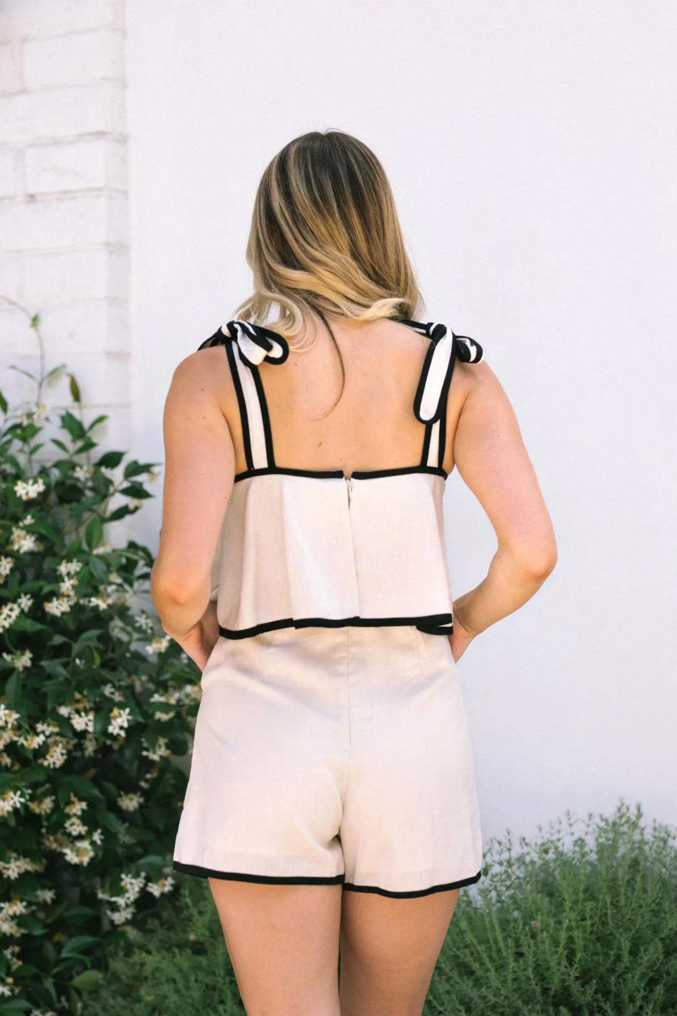 Dakota Tie Shoulder Romper