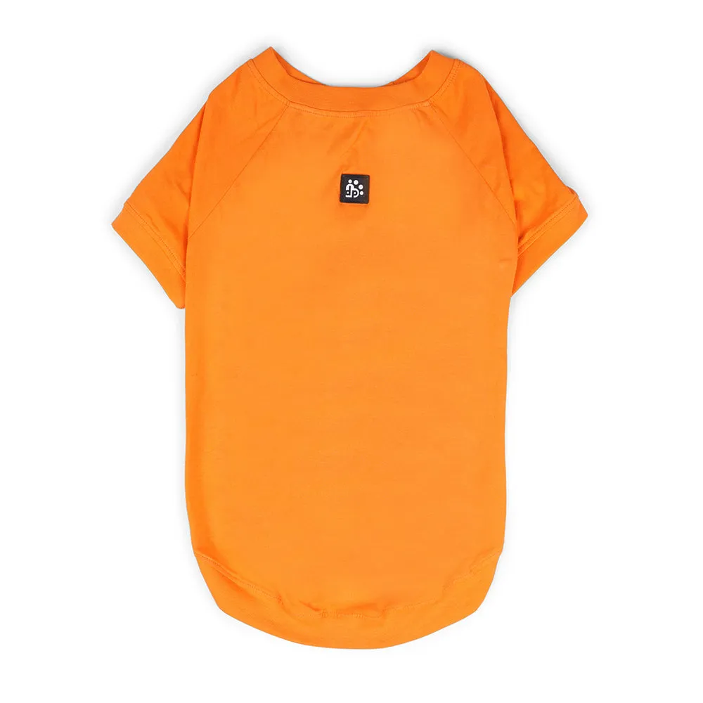 Dear Pet Solid Orange Dog T-Shirt