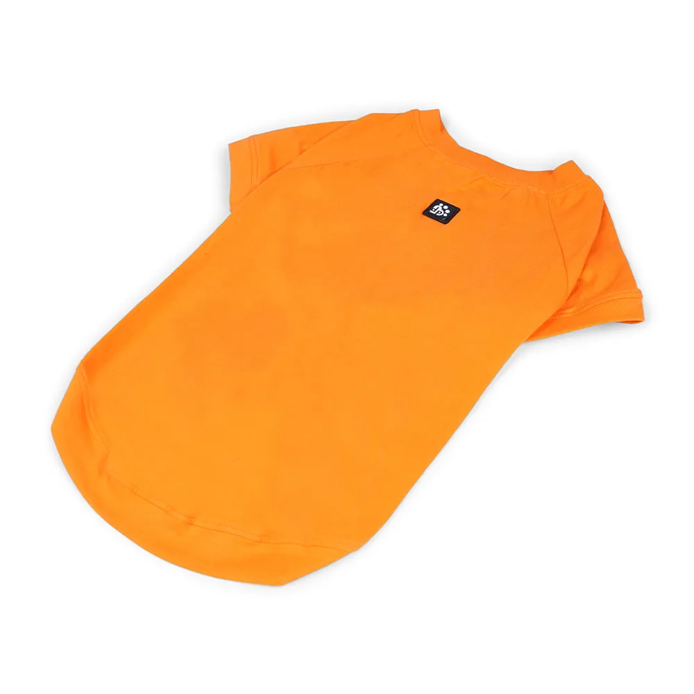 Dear Pet Solid Orange Dog T-Shirt