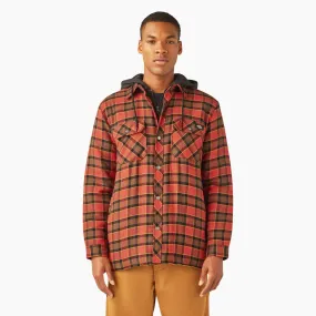 Dickies Men's Durable Water Repellent Hooded Flannel Shirt Jac