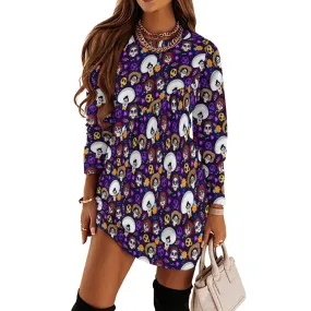 Disney Coco Long Sleeve Patchwork T-shirt Dress