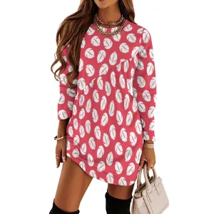 Disney Lilo And Stitch Lilo's Dress Long Sleeve Patchwork T-shirt Dress