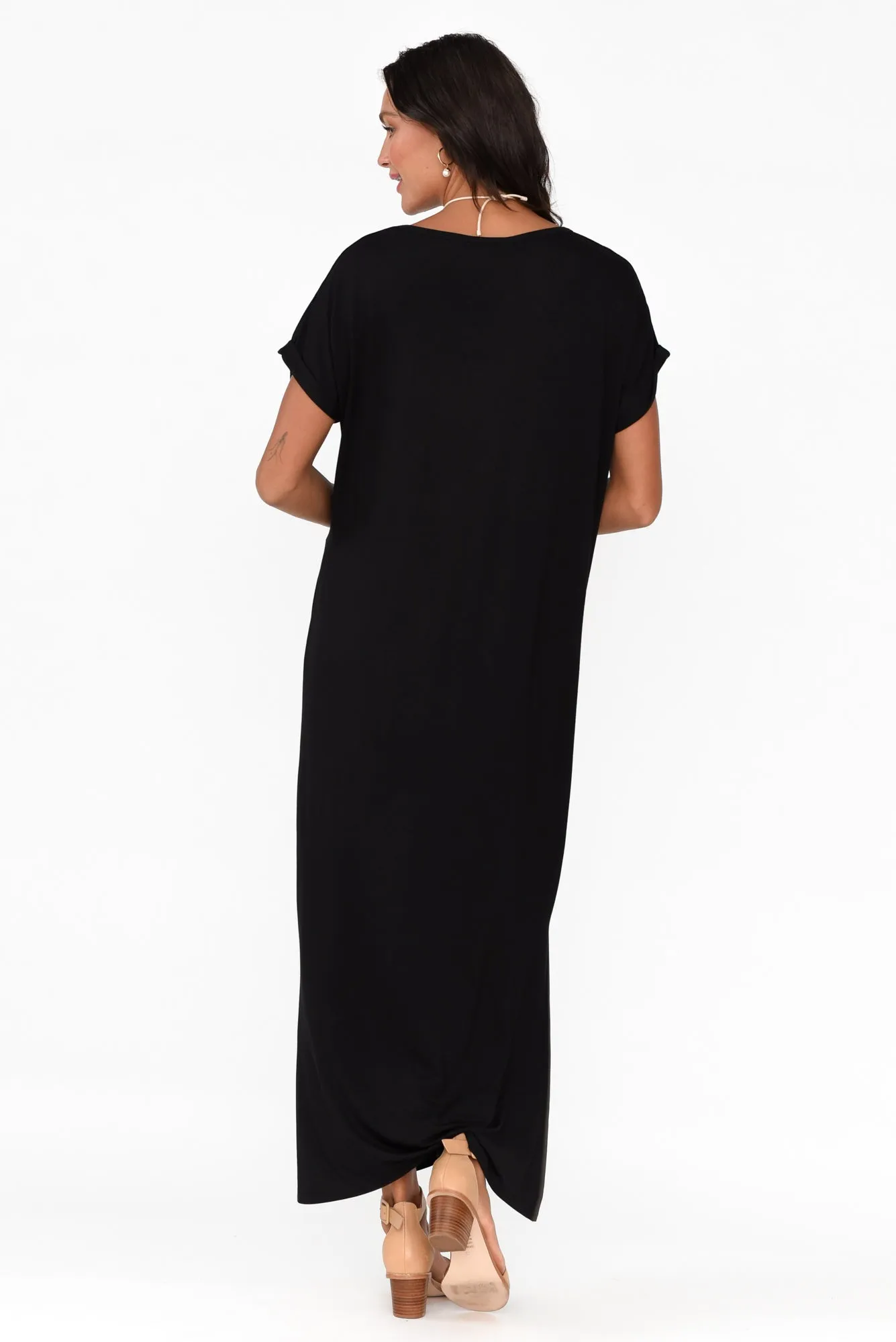 Elsie Black Bamboo Dress