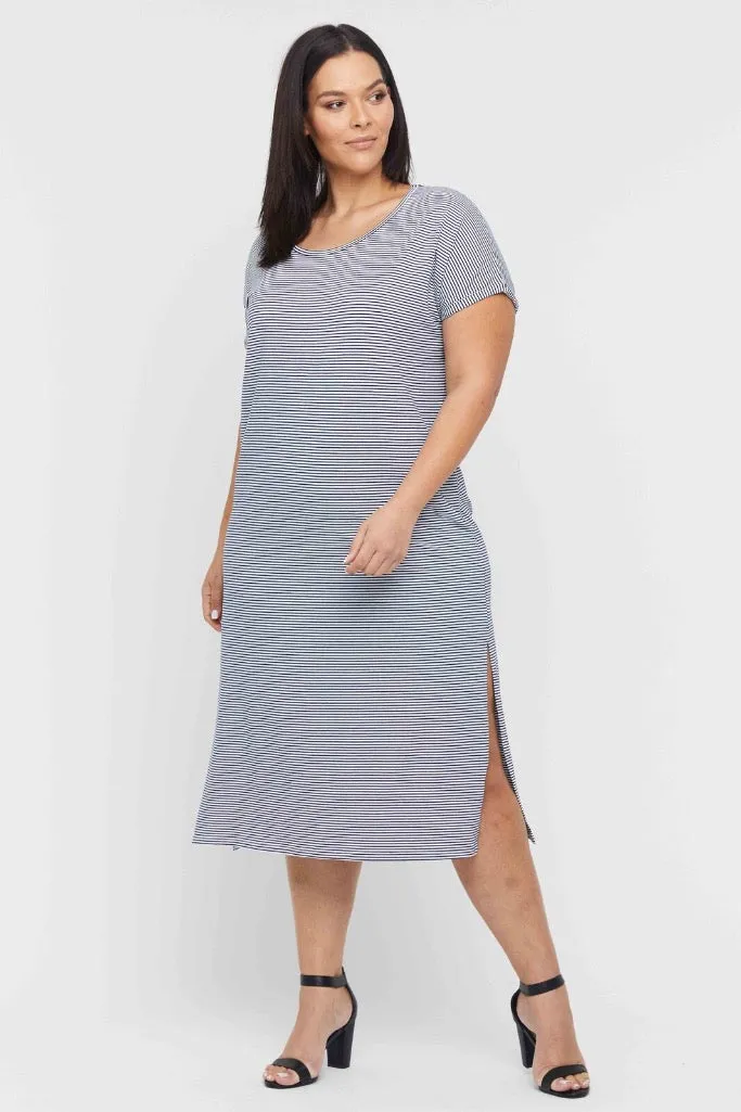 Elsie Dress - Thin Stripe