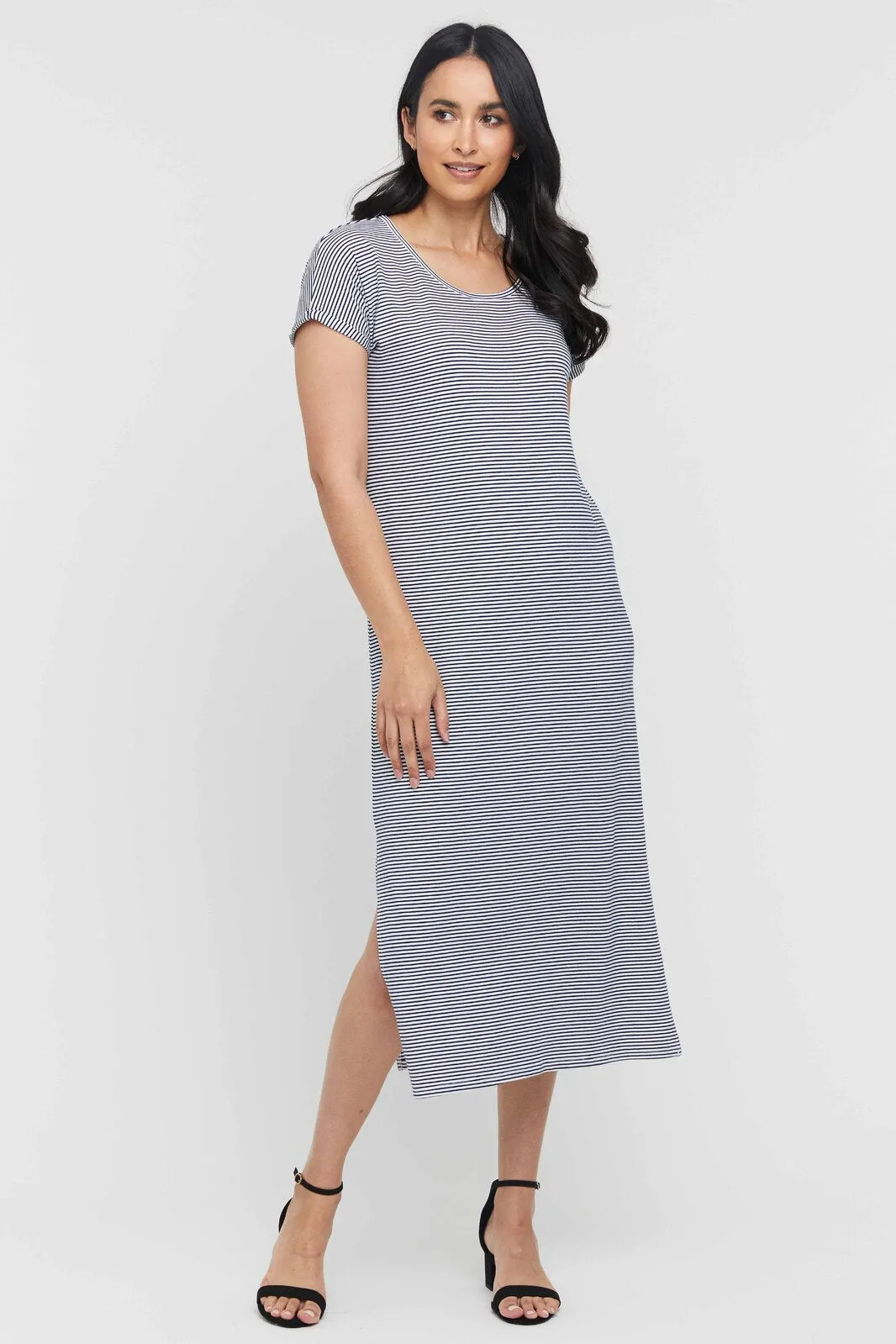 Elsie Dress - Thin Stripe