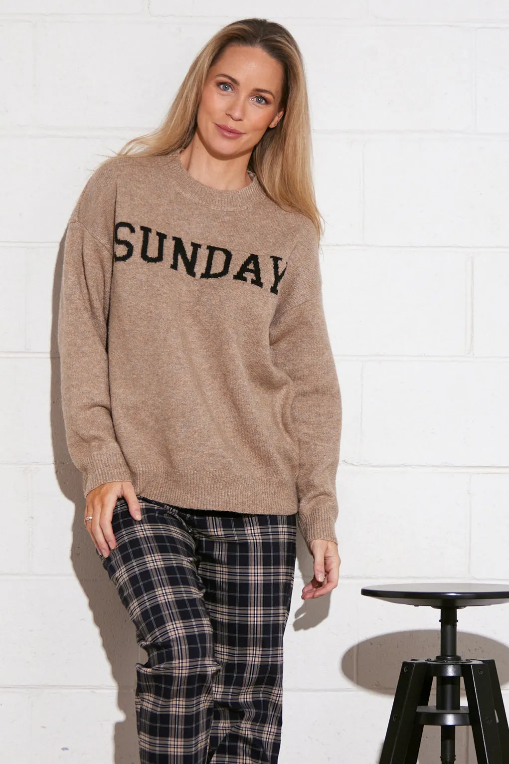 Elsie Wool Blend Jumper - Cinnamon Sunday