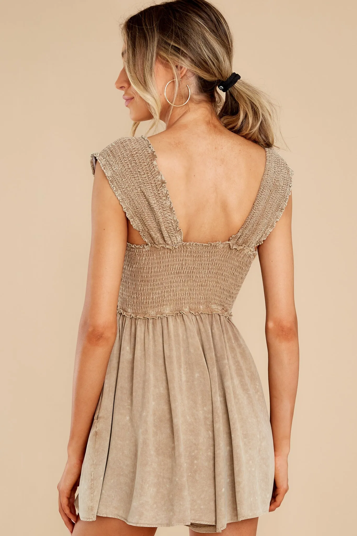 Fearless Beauty Khaki Romper