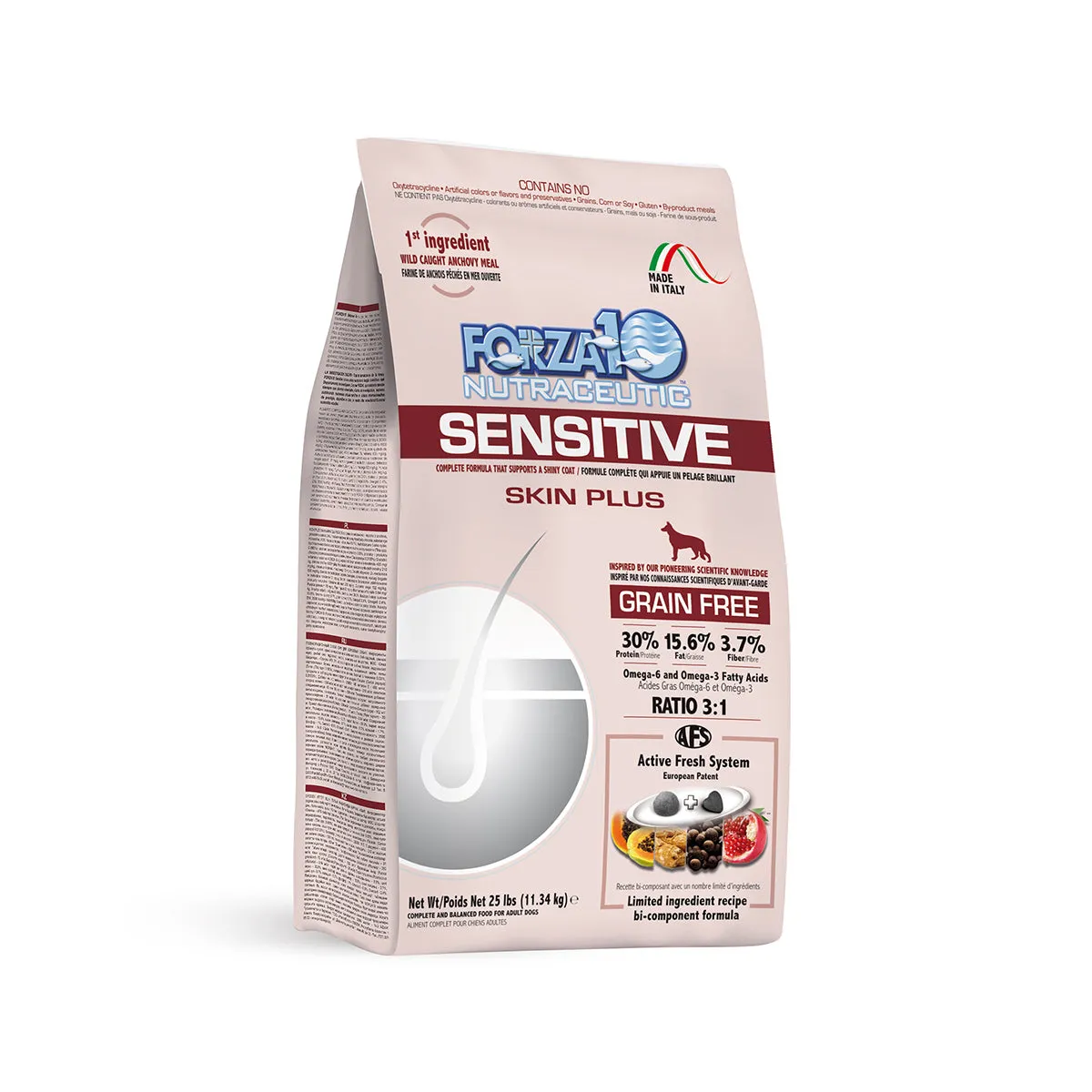 Forza10 Nutraceutic Sensitive Skin Plus Grain-Free Dry Dog Food