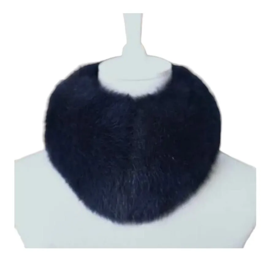 Fox Fur Collar | Navy