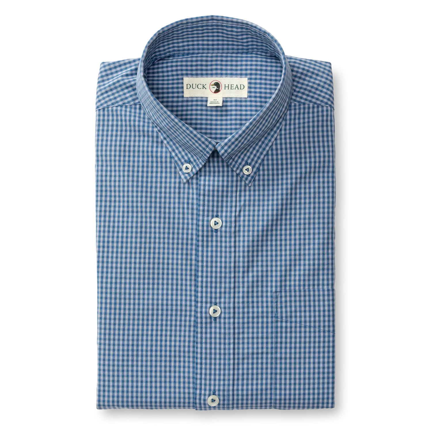 Fuller Plaid Cotton Poplin Sport Shirt - Varsity Blue